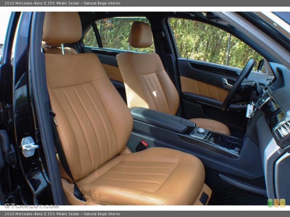 Natural Beige Interior Front Seat for the 2010 Mercedes-Benz E 350 4Matic Sedan #73649085