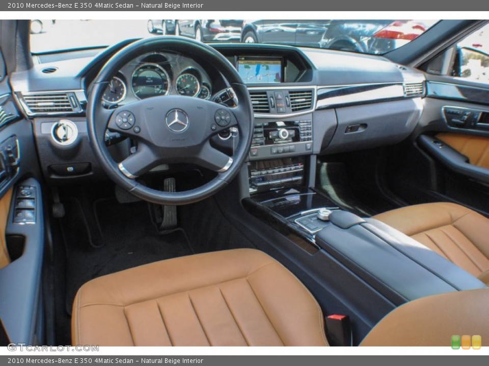 Natural Beige Interior Prime Interior for the 2010 Mercedes-Benz E 350 4Matic Sedan #73649280