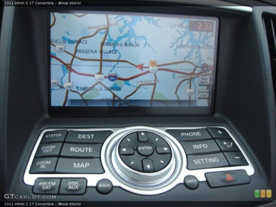 Wheat Interior Navigation for the 2011 Infiniti G 37 Convertible #73650131