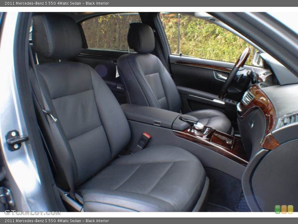 Black Interior Front Seat for the 2011 Mercedes-Benz S 550 4Matic Sedan #73650374