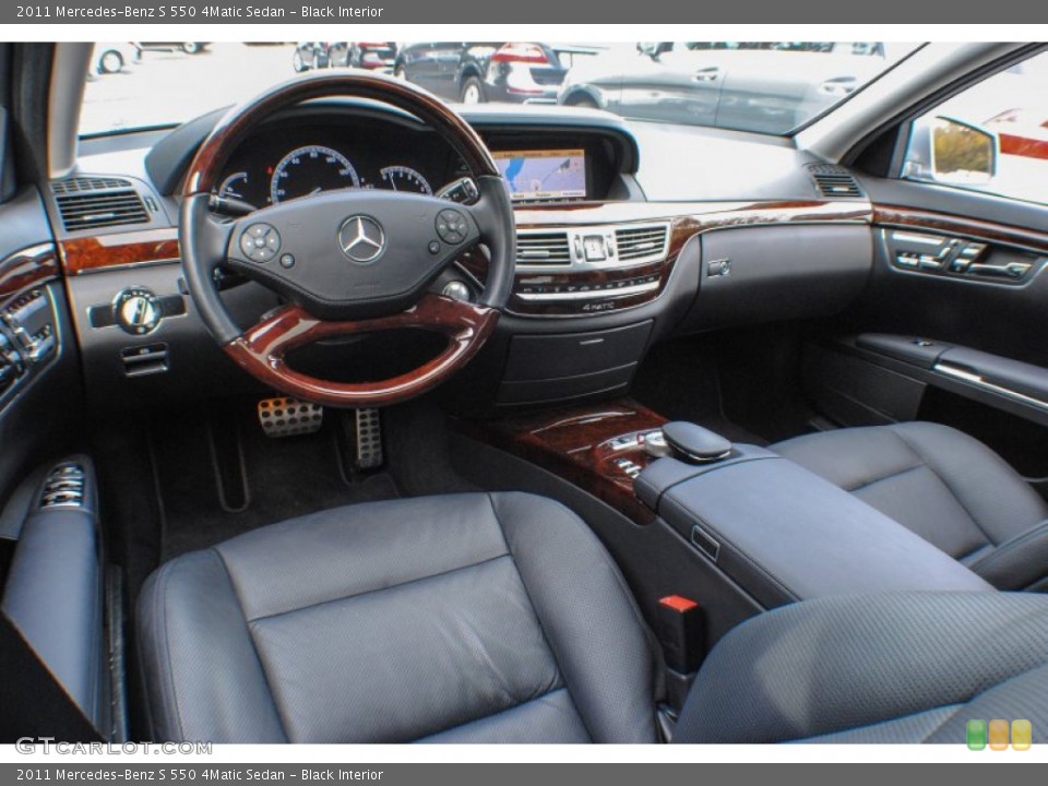 Black Interior Prime Interior for the 2011 Mercedes-Benz S 550 4Matic Sedan #73650537