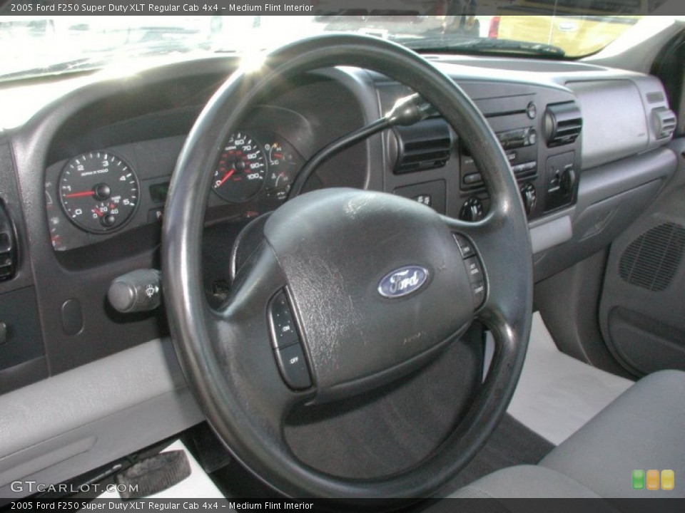 Medium Flint Interior Steering Wheel for the 2005 Ford F250 Super Duty XLT Regular Cab 4x4 #73652262