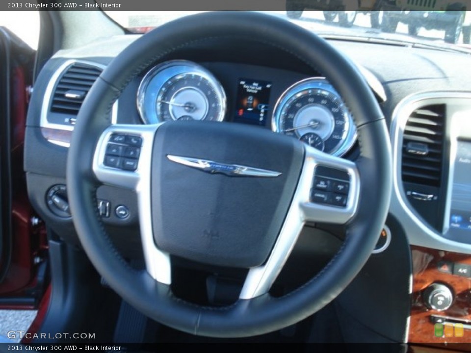 Black Interior Steering Wheel for the 2013 Chrysler 300 AWD #73652994