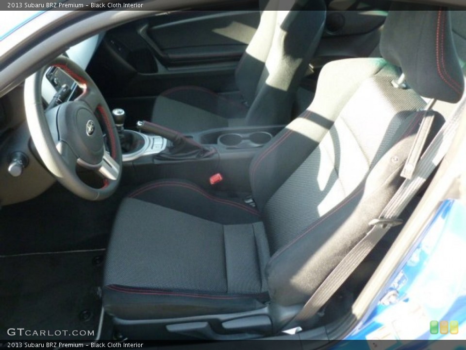 Black Cloth Interior Front Seat for the 2013 Subaru BRZ Premium #73653459