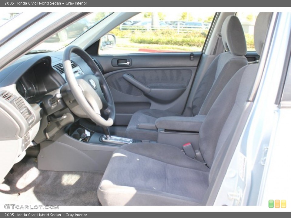 Gray Interior Front Seat for the 2005 Honda Civic Hybrid Sedan #73653789