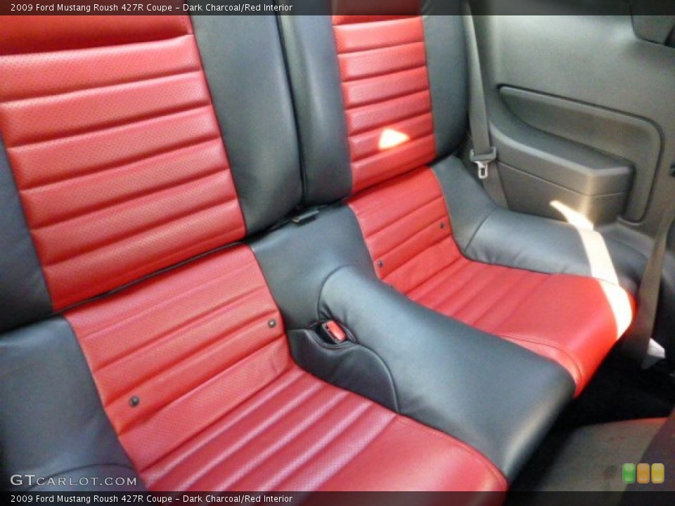 Dark Charcoal/Red Interior Rear Seat for the 2009 Ford Mustang Roush 427R Coupe #73654197