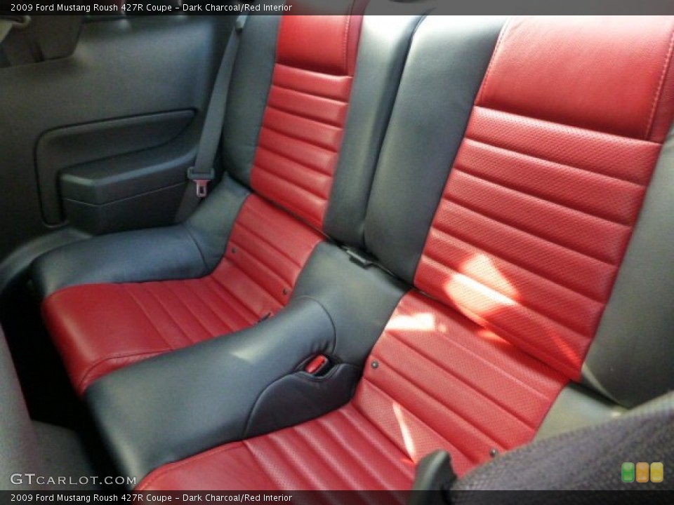 Dark Charcoal/Red Interior Rear Seat for the 2009 Ford Mustang Roush 427R Coupe #73654237