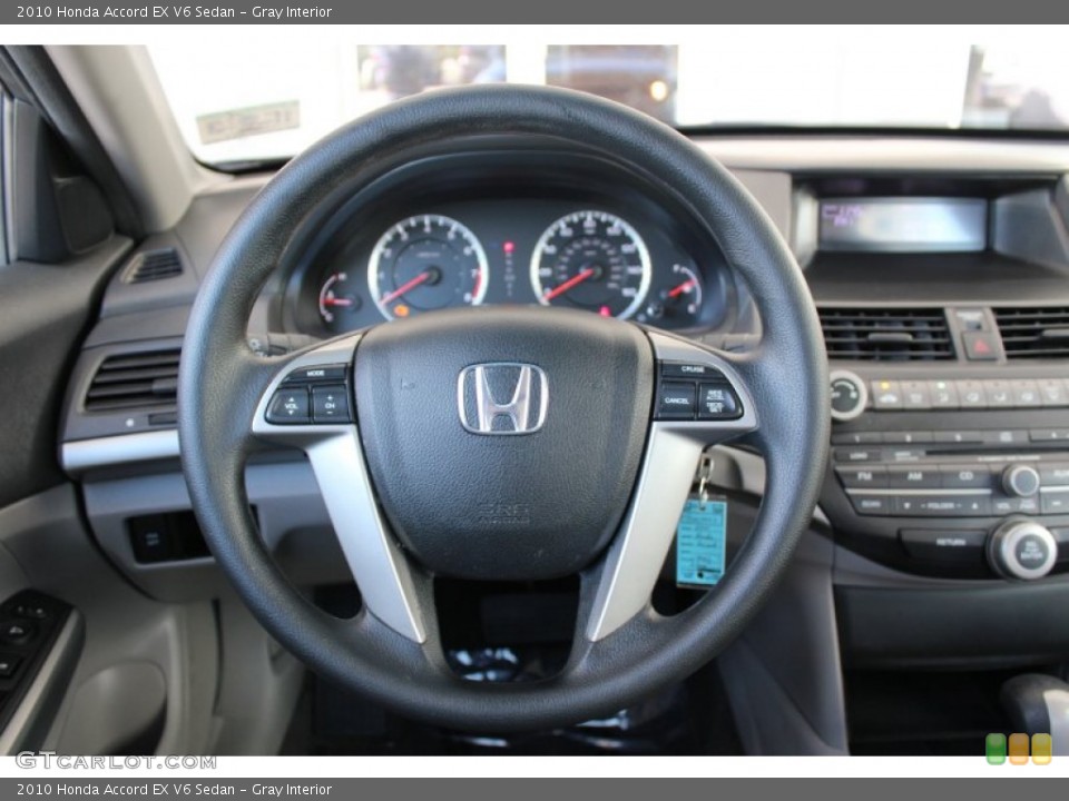 Gray Interior Steering Wheel for the 2010 Honda Accord EX V6 Sedan #73654416