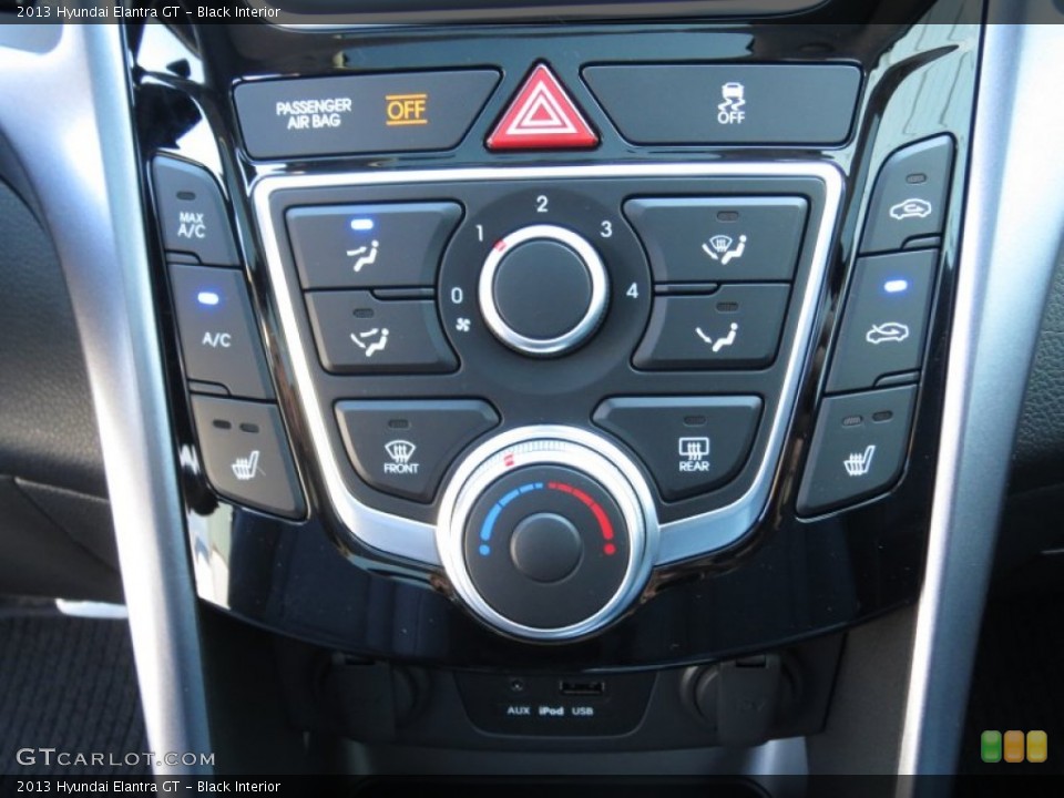 Black Interior Controls for the 2013 Hyundai Elantra GT #73654585