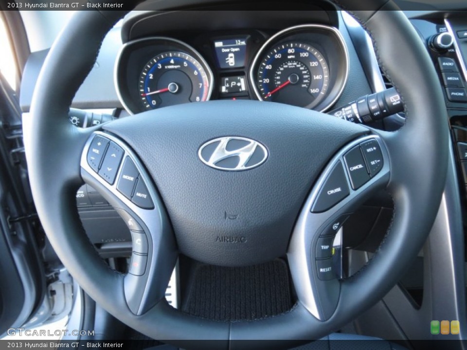 Black Interior Steering Wheel for the 2013 Hyundai Elantra GT #73654632