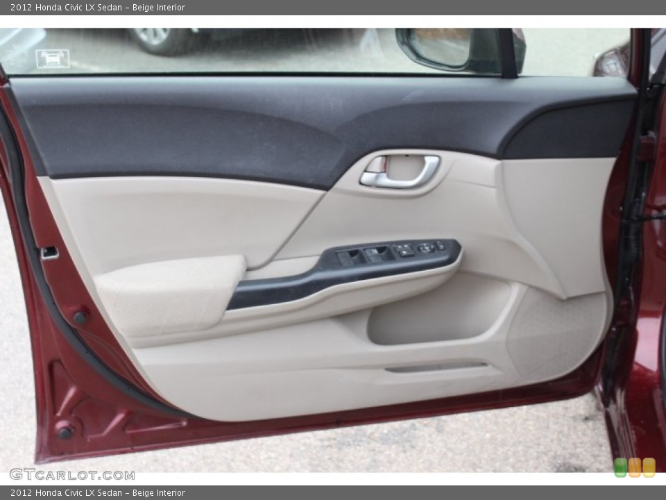 Beige Interior Door Panel for the 2012 Honda Civic LX Sedan #73654971