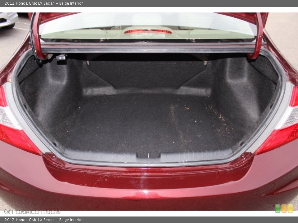 Beige Interior Trunk for the 2012 Honda Civic LX Sedan #73655118