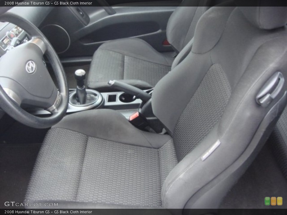 GS Black Cloth Interior Photo for the 2008 Hyundai Tiburon GS #73655989
