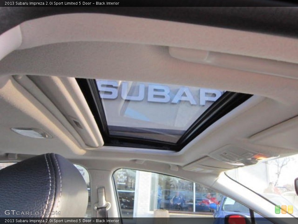 Black Interior Sunroof for the 2013 Subaru Impreza 2.0i Sport Limited 5 Door #73656855