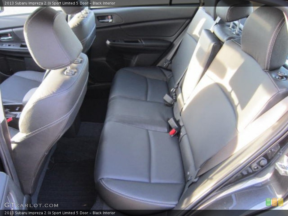 Black Interior Rear Seat for the 2013 Subaru Impreza 2.0i Sport Limited 5 Door #73656919