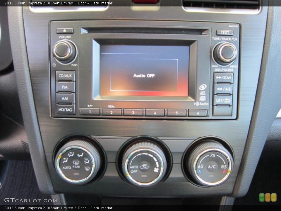 Black Interior Controls for the 2013 Subaru Impreza 2.0i Sport Limited 5 Door #73656995