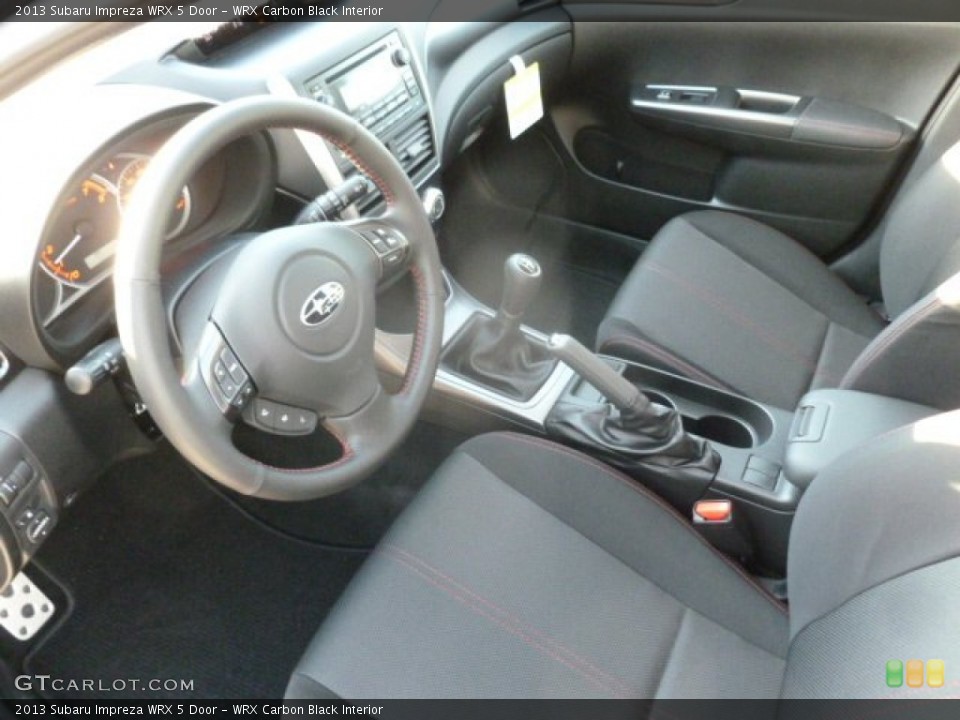 WRX Carbon Black Interior Photo for the 2013 Subaru Impreza WRX 5 Door #73657684