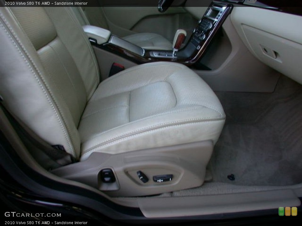 Sandstone Interior Front Seat for the 2010 Volvo S80 T6 AWD #73659064