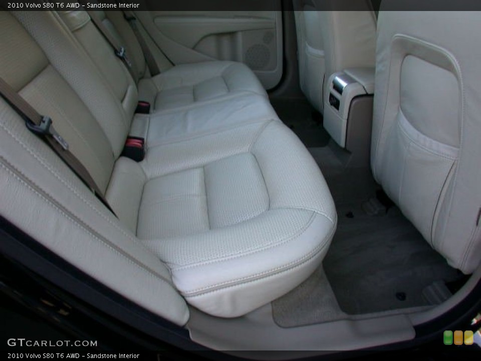 Sandstone Interior Rear Seat for the 2010 Volvo S80 T6 AWD #73659136