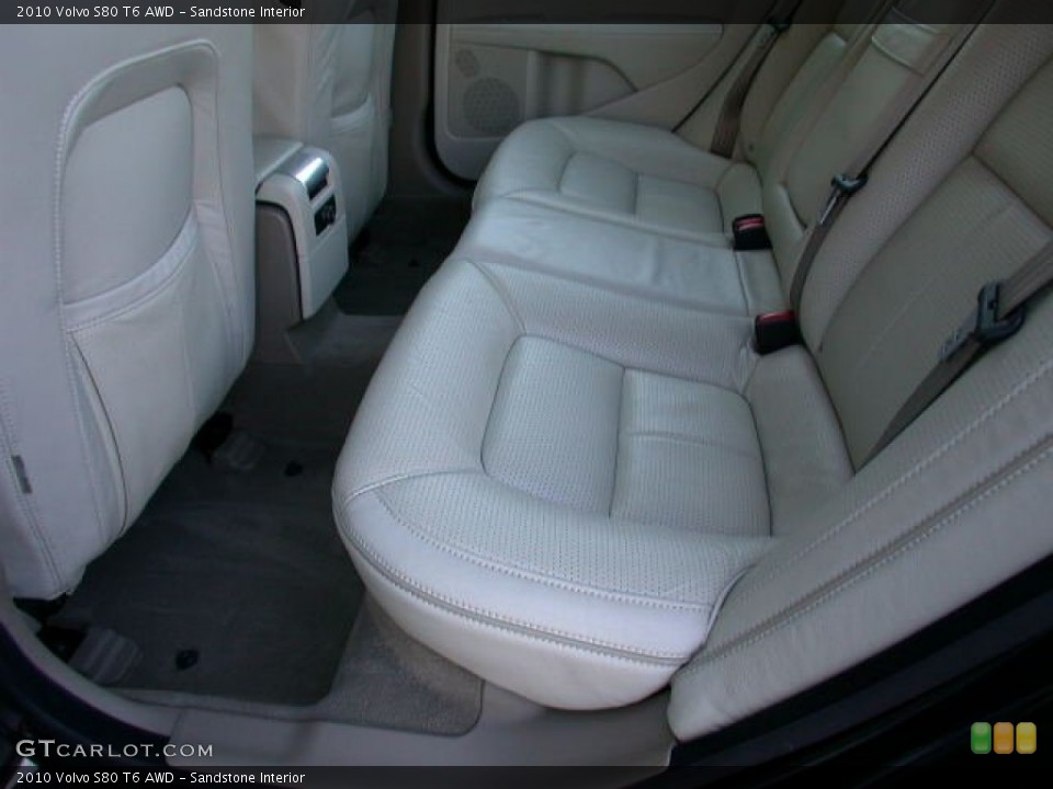 Sandstone Interior Rear Seat for the 2010 Volvo S80 T6 AWD #73659150