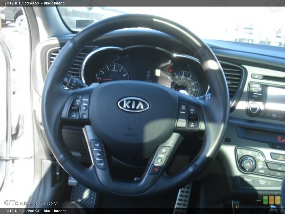 Black Interior Steering Wheel for the 2012 Kia Optima SX #73659290