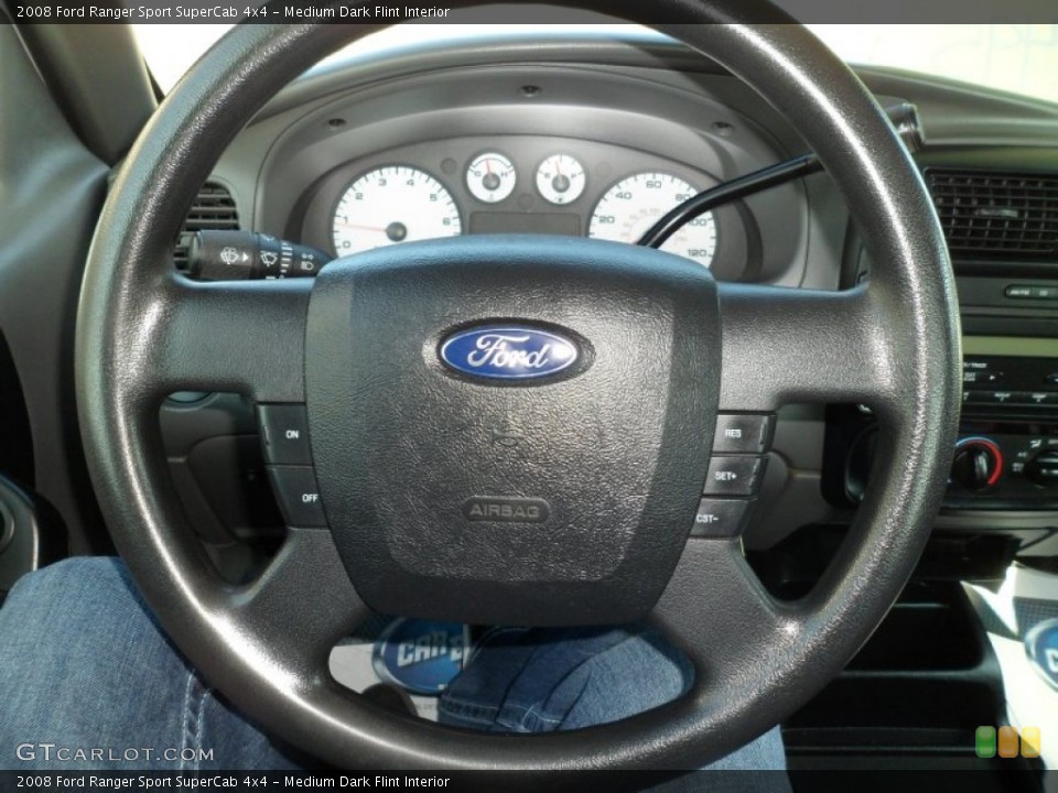 Medium Dark Flint Interior Steering Wheel for the 2008 Ford Ranger Sport SuperCab 4x4 #73661307