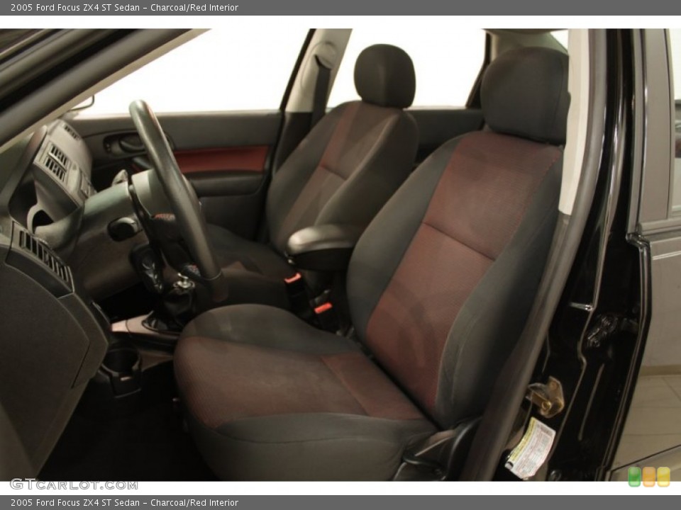 Charcoal/Red 2005 Ford Focus Interiors