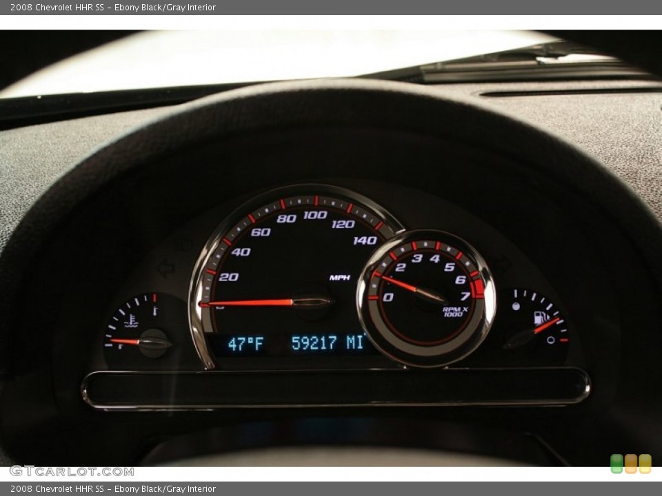 Ebony Black/Gray Interior Gauges for the 2008 Chevrolet HHR SS #73663038