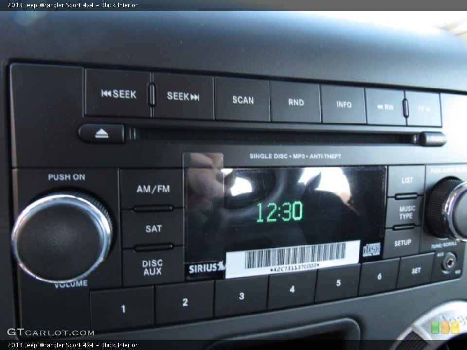 Black Interior Audio System for the 2013 Jeep Wrangler Sport 4x4 #73663711