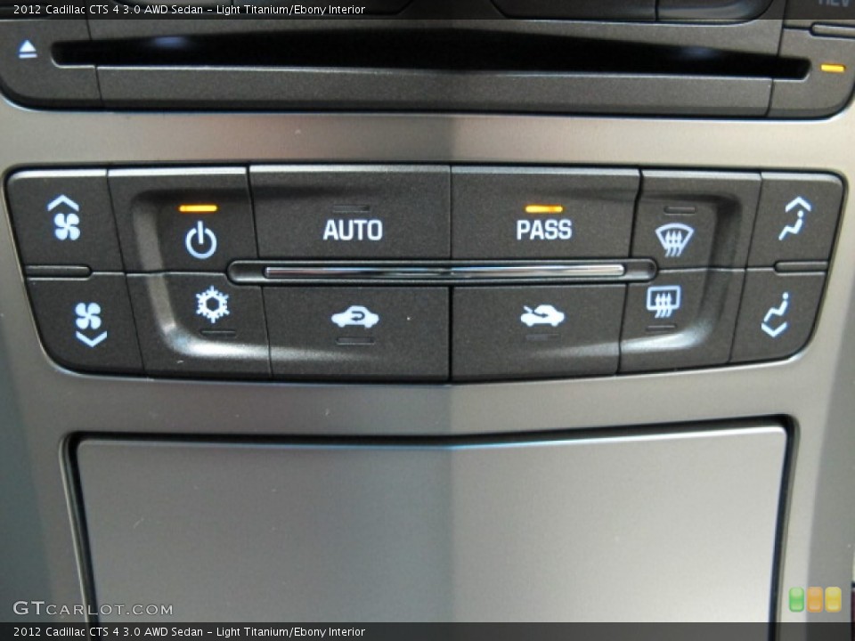 Light Titanium/Ebony Interior Controls for the 2012 Cadillac CTS 4 3.0 AWD Sedan #73663842