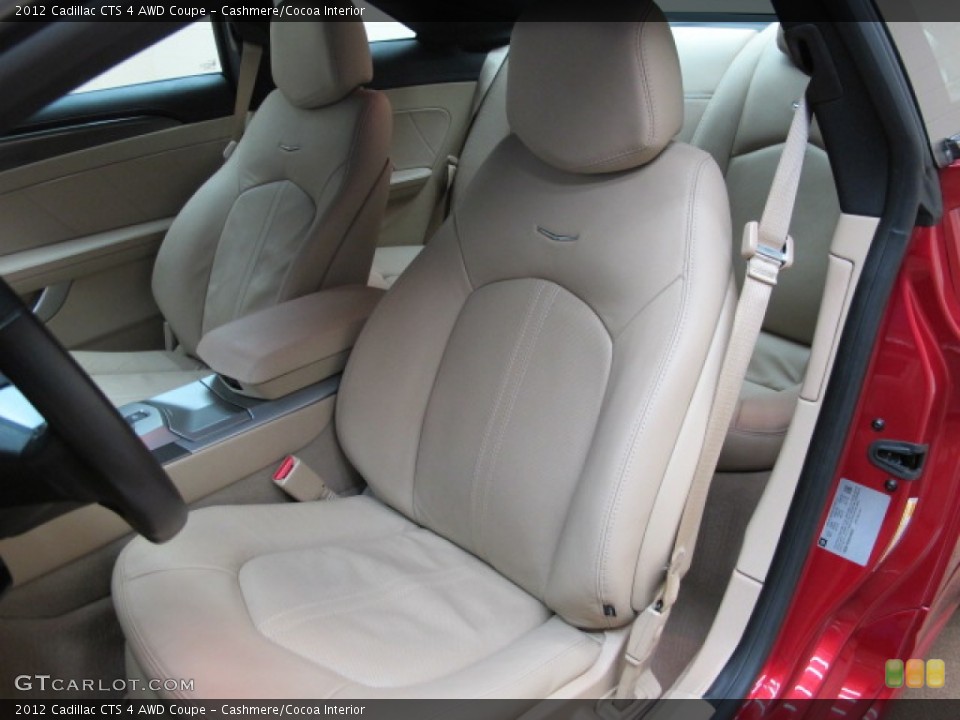 Cashmere/Cocoa Interior Front Seat for the 2012 Cadillac CTS 4 AWD Coupe #73664511