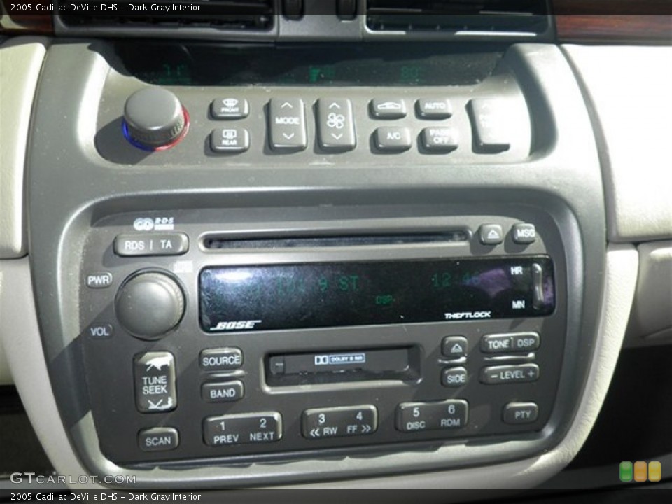 Dark Gray Interior Controls for the 2005 Cadillac DeVille DHS #73667124