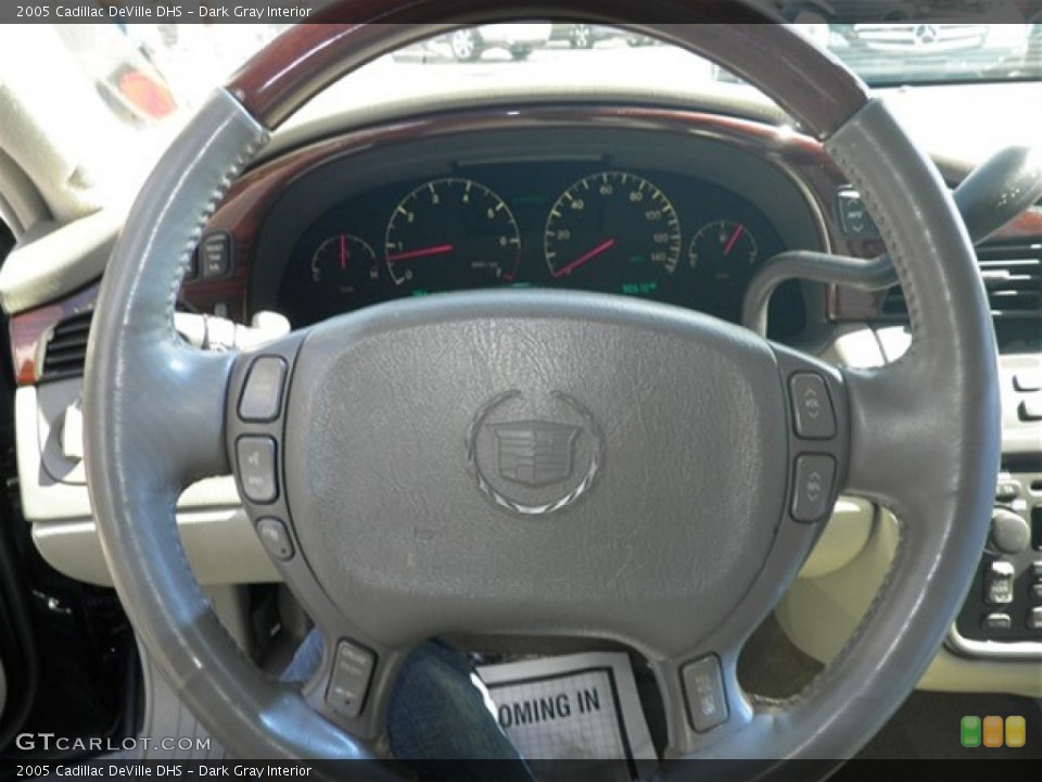 Dark Gray Interior Steering Wheel for the 2005 Cadillac DeVille DHS #73667196