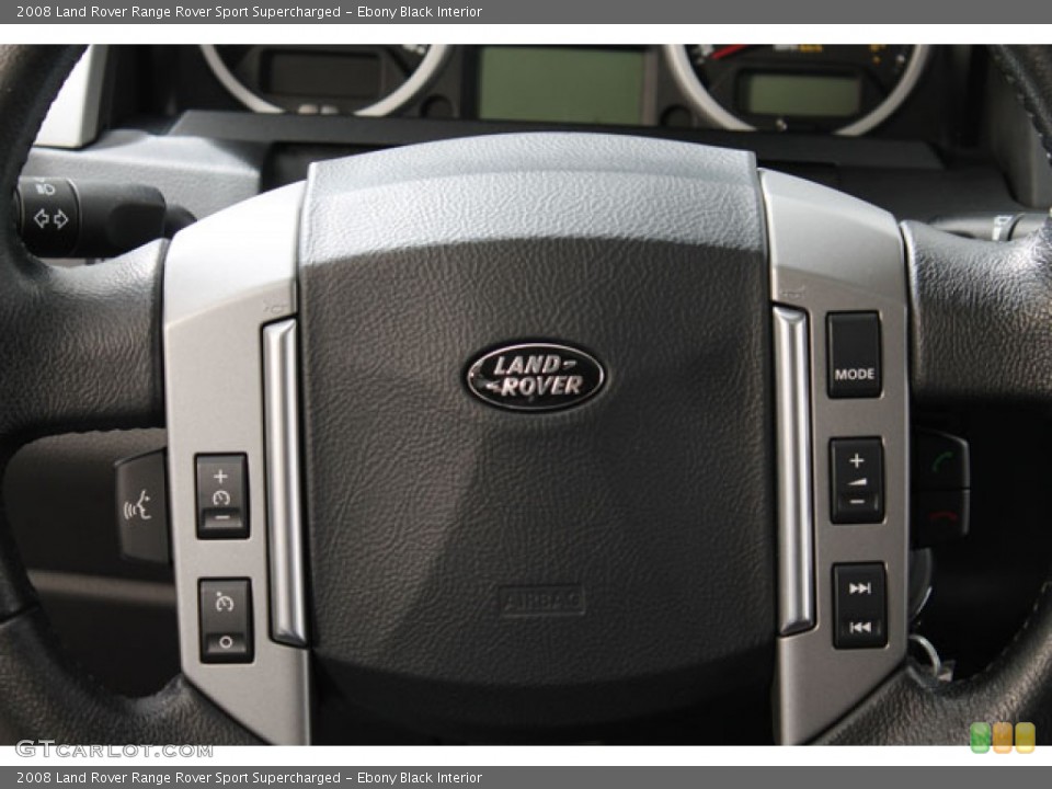 Ebony Black Interior Controls for the 2008 Land Rover Range Rover Sport Supercharged #73668792