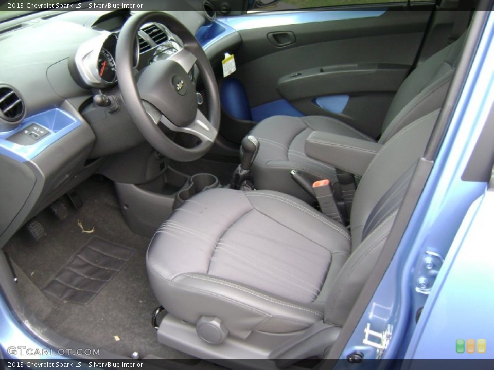 Silver/Blue Interior Photo for the 2013 Chevrolet Spark LS #73670796