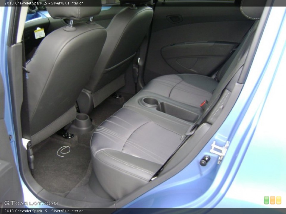 Silver/Blue Interior Rear Seat for the 2013 Chevrolet Spark LS #73670815