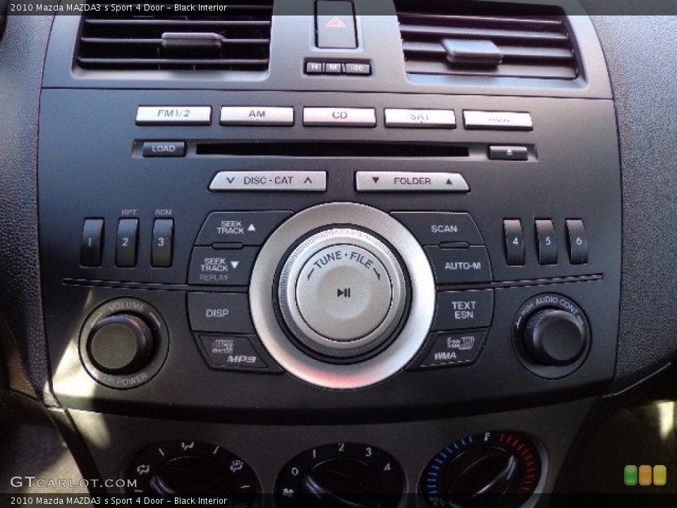 Black Interior Controls for the 2010 Mazda MAZDA3 s Sport 4 Door #73673244
