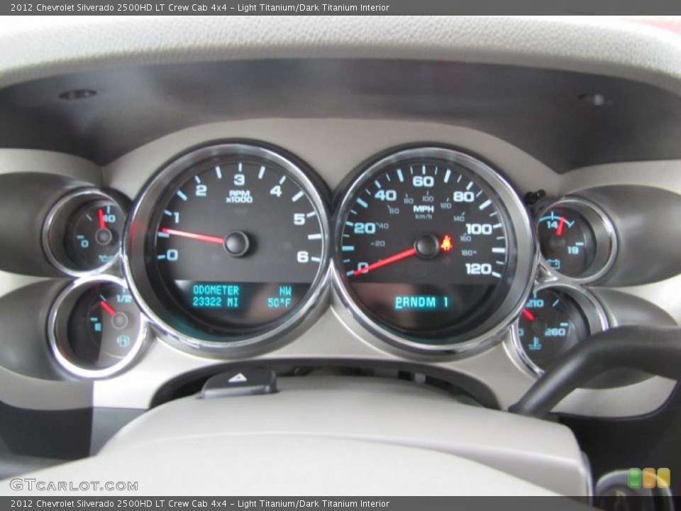 Light Titanium/Dark Titanium Interior Gauges for the 2012 Chevrolet Silverado 2500HD LT Crew Cab 4x4 #73674062