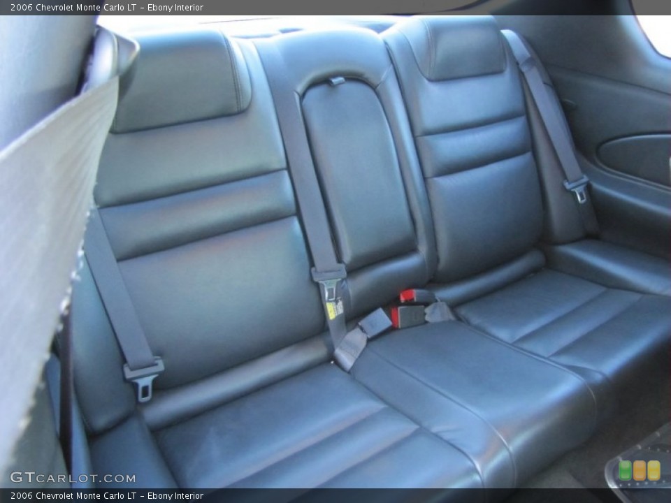 Ebony Interior Rear Seat for the 2006 Chevrolet Monte Carlo LT #73674494