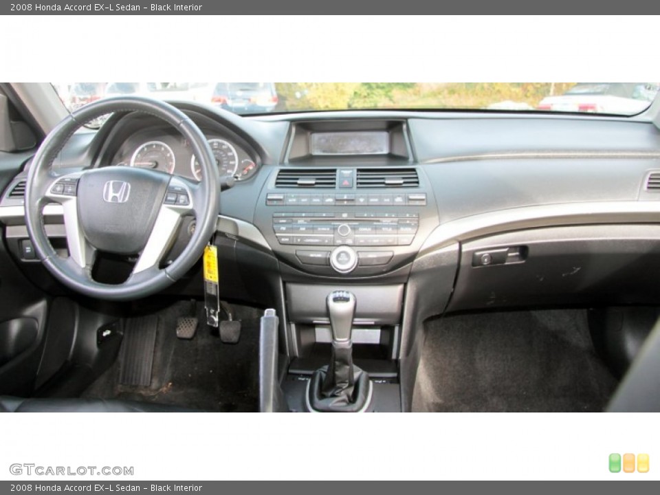 Black Interior Dashboard for the 2008 Honda Accord EX-L Sedan #73675632