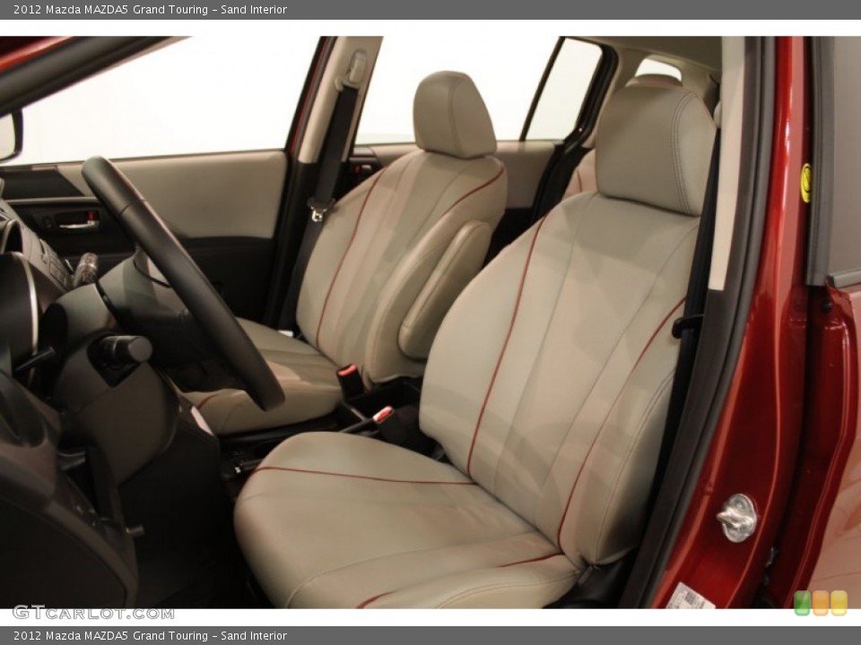 Sand Interior Front Seat for the 2012 Mazda MAZDA5 Grand Touring #73675638
