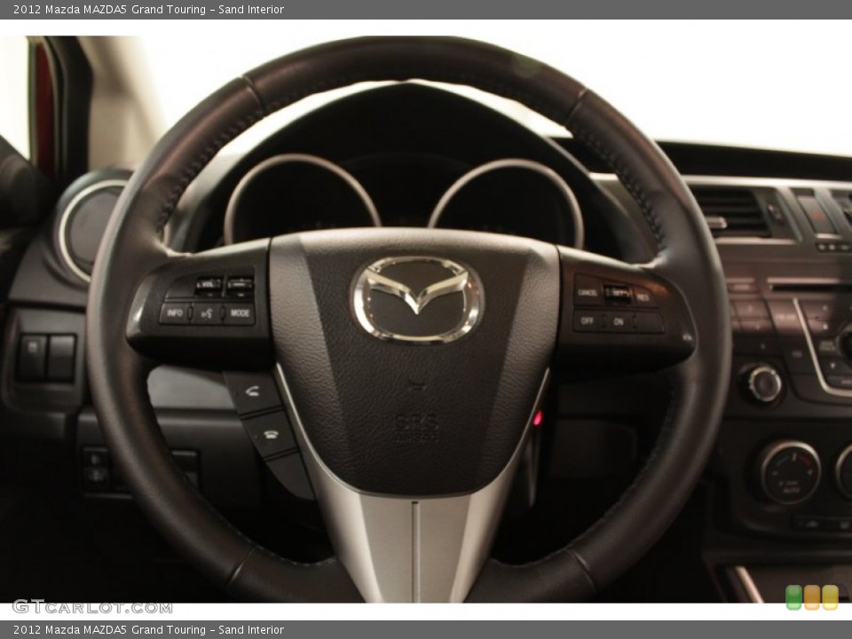 Sand Interior Steering Wheel for the 2012 Mazda MAZDA5 Grand Touring #73675653