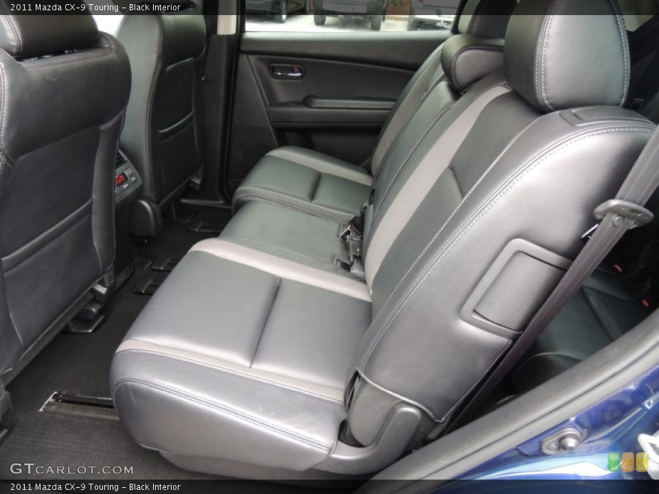 Black Interior Rear Seat for the 2011 Mazda CX-9 Touring #73678746