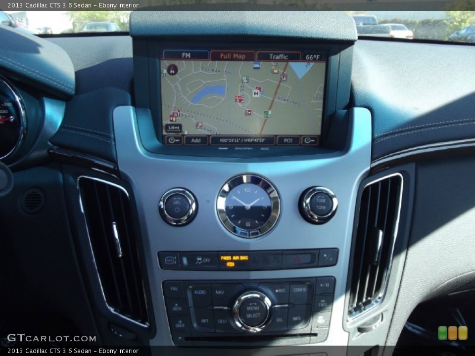 Ebony Interior Navigation for the 2013 Cadillac CTS 3.6 Sedan #73681599