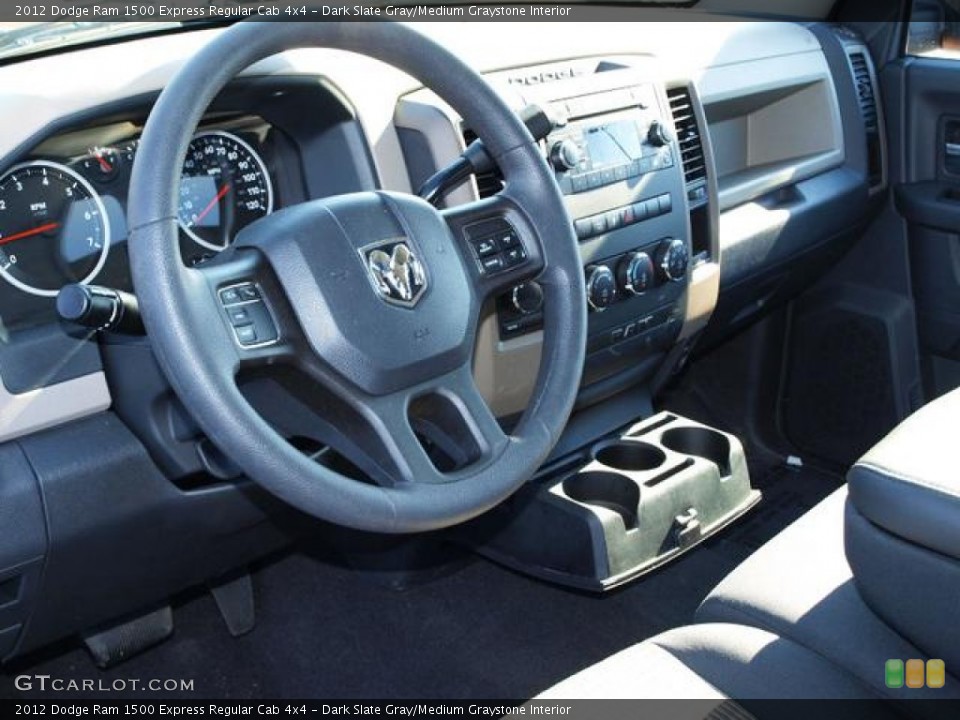 Dark Slate Gray/Medium Graystone Interior Dashboard for the 2012 Dodge Ram 1500 Express Regular Cab 4x4 #73682220