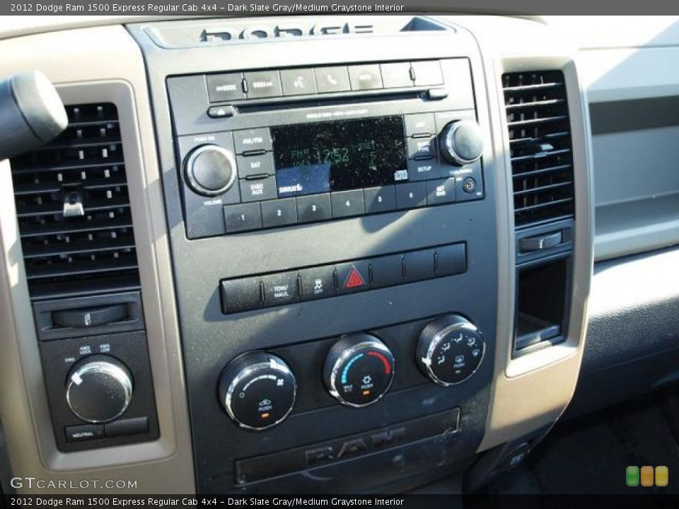 Dark Slate Gray/Medium Graystone Interior Controls for the 2012 Dodge Ram 1500 Express Regular Cab 4x4 #73682241