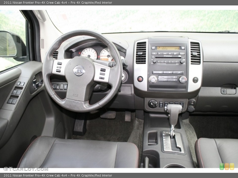 Pro 4X Graphite/Red Interior Dashboard for the 2011 Nissan Frontier Pro-4X Crew Cab 4x4 #73683297