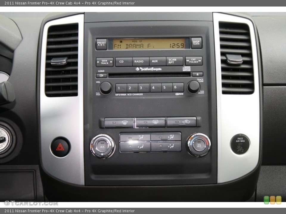 Pro 4X Graphite/Red Interior Controls for the 2011 Nissan Frontier Pro-4X Crew Cab 4x4 #73683354