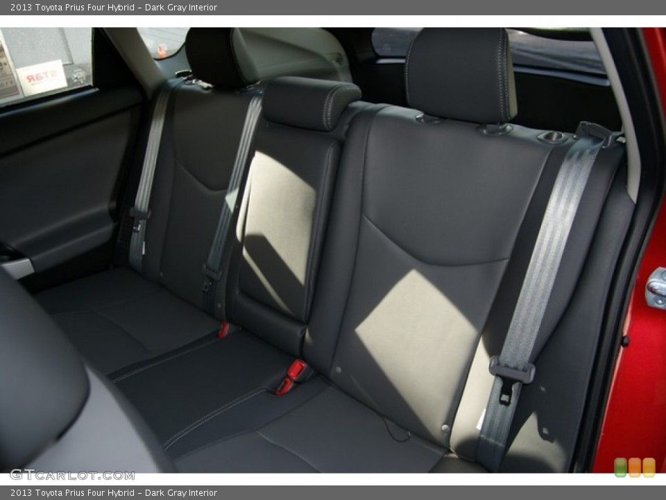 Dark Gray Interior Rear Seat for the 2013 Toyota Prius Four Hybrid #73687569