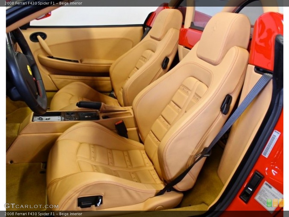 Beige Interior Front Seat for the 2008 Ferrari F430 Spider F1 #73687688